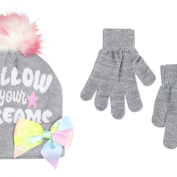 Girl's JoJo Siwa Winter Hat and Glove